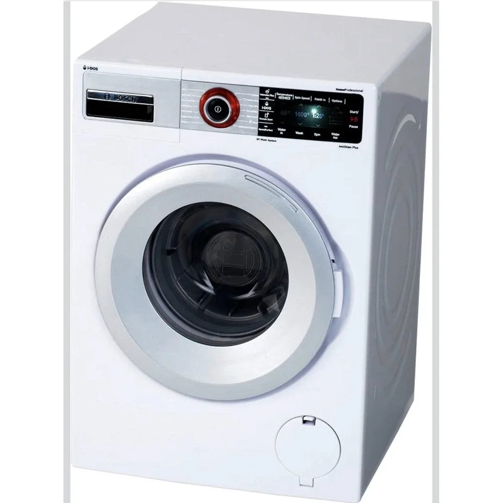 Theo Klein 9213 Bosch Toy Washing Machine Tested Works w/ Box Lights Sound